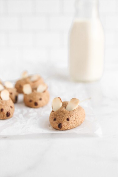 veggiekins vegan almond mouse cookies