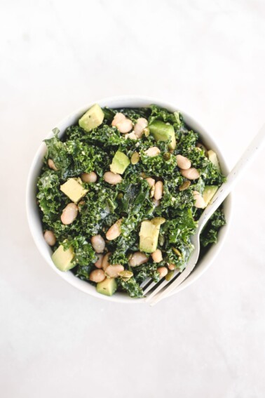 Kale and White Bean Salad - Erewhon Copycat (vegan, gluten free, oil ...