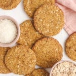 healthy vegan anzac biscuits
