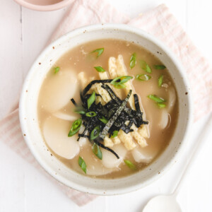 Vegan Korean Rice Cake Soup