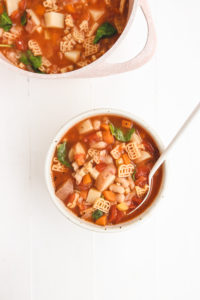 veggiekins vegan Minestrone Soup