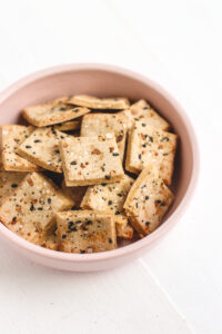 Simple Sourdough Crackers Veggiekins Blog