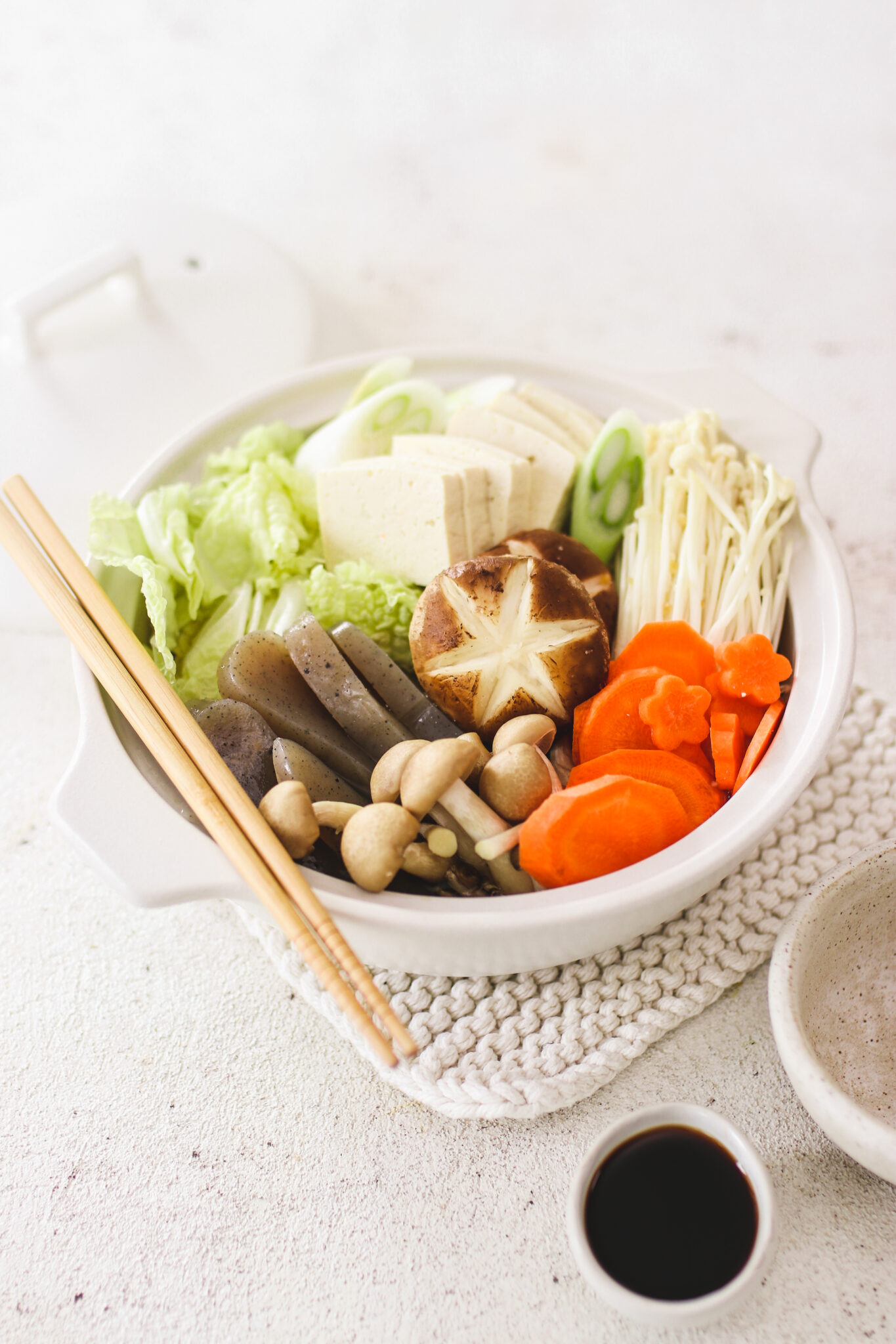 Vegan Japanese Hot Pot - Nabemono (gluten free) - Veggiekins Blog