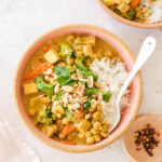 Vegan Peanut Curry with Smoked Tofu