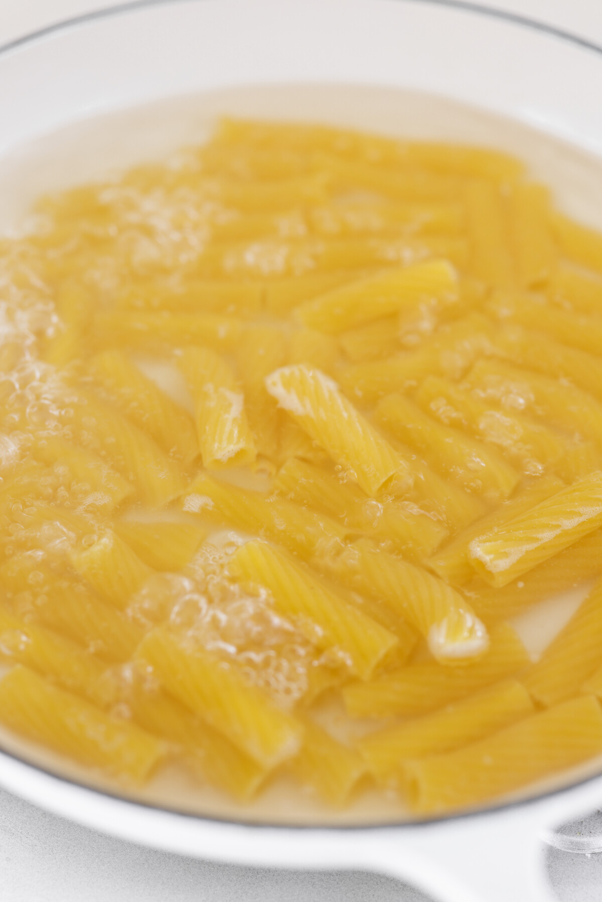 pasta boiling in water